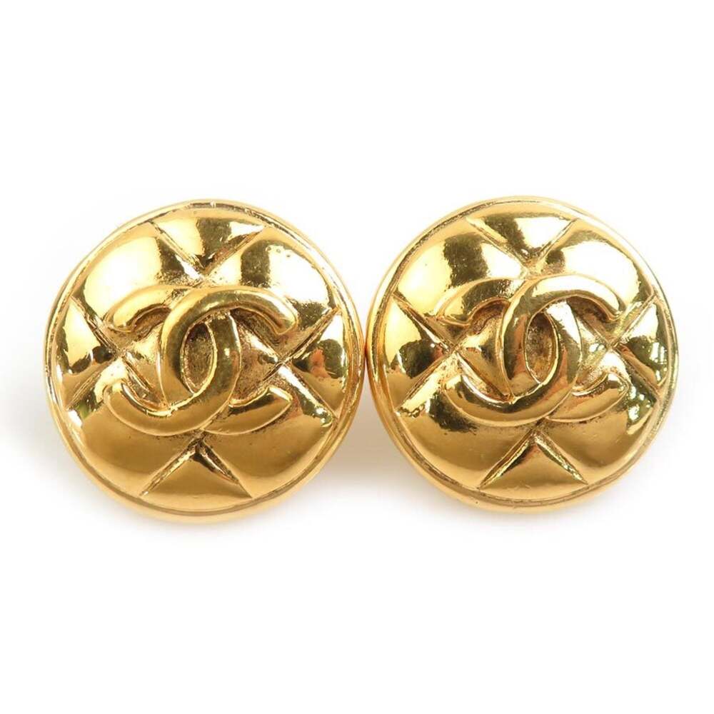 Chanel Cc Logo Clip-On Earrings Gold- #287866C61B